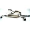 3"(76mm) Duplex Exhaust Ford Focus II RS + RS 500 - ECE approval