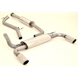 Gr.A Duplex Exhaust Ford Focus III saloon - ECE approval (991202AL-X)