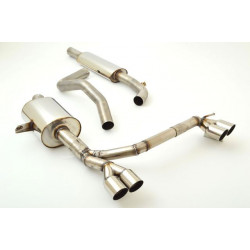 3"(76mm) Duplex Exhaust Renault Megane III Grandtour (Typ Z) inkl. GT - ECE approval (991912-X3-X)