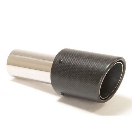 With one outlet Exhaust tip 90mm Carbon (ER-CB01) | races-shop.com