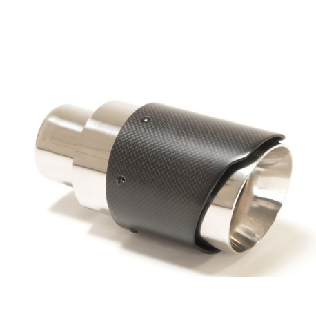 With one outlet Exhaust tip 100mm Carbon (ER-CB05) | races-shop.com