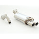 Friedrich Motorsport exhaust systems Sport exhaust silencer (stainless steel) - ECE approval (971412A-X) | races-shop.com