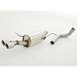 Sport exhaust silencer VW Polo 6R Facelift / 6C GTI - ECE approval (971444G-X)