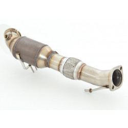 76mm Downpipe with 200CPSI sport kat. Ford Focus III DYB ST a Turnier DYB ST - ECE approval (981202AT-DPKAHJS)