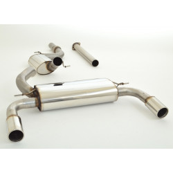 3"(76mm) Duplex Exhaust Ford Focus III - ECE approval (991202A-X3-X)