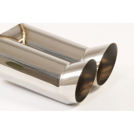 Two outputs Exhaust tip 2x90 DTM (ER-19) | races-shop.com