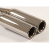 Exhaust tip 2x80mm 