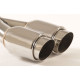 Two outputs Exhaust tip 2x80mm GP (ER-41) | races-shop.com