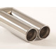 Two outputs Exhaust tip 2x60mm (ER-49) | races-shop.com
