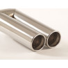 Exhaust tip 2x60mm 