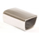 Oval with one output Exhaust tip 80x140 | races-shop.com