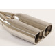 Oval with two outputs Exhaust tip 2x72x92mm | races-shop.com