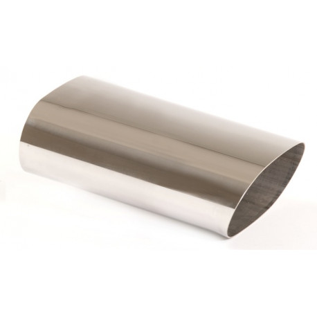 Oval with one output Exhaust tip 75x135 (sharp edge) | races-shop.com