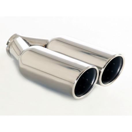 Oval with two outputs Exhaust tip 2x90mm | races-shop.com