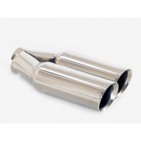 Two outputs Exhaust tip 2x76 (right) (ER-90) | races-shop.com
