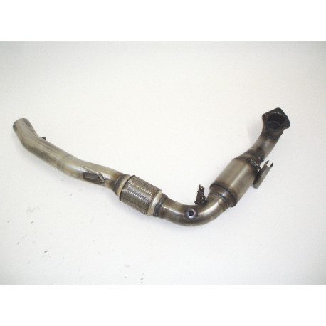 Fabia 70mm Stainless steel downpipe with sport kat. (200CPSI) (881042T-DPKAHJS) | races-shop.com