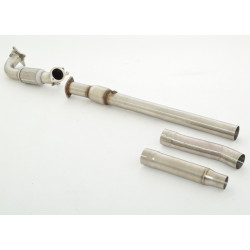 76mm Downpipe with 200CPSI sport kat. (stainless steel) AUDI TT AUDI A3 (981032-X3-DPKA)