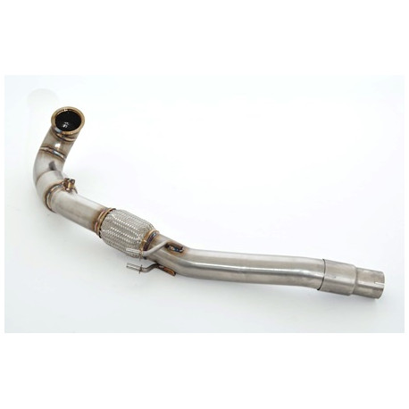 A1 76mm Downpipe with Sport kat. (stainless steel) AUDI A1 (981042S-X3-DPKA) | races-shop.com