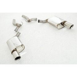 70mm Duplex Sport exhaust silencer Ford Mustang Cabrio - ECE approval (861206ATD-X)