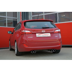 Duplex Sport exhaust silencer Hyundai i30 estate GD - ECE approval (970415AD-X)