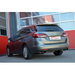 76mm Sport duplex exhaust Opel Astra K Sports Tourer - ECE approval (971186TD-X3-X)
