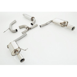76mm Duplex exhaust system VW Passat CC - ECE approval (991416C-X3-X)