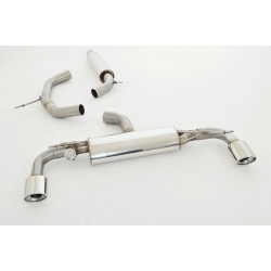 76mm Duplex exhaust system with valve control VW Scirocco III R - ECE approval (991441ARKL-X3-X)