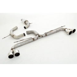 76mm Duplex exhaust system VW Scirocco III - ECE approval (991441BRD-X3-X)