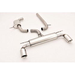 76mm Duplex exhaust system VW Golf VII GTI Clubsport - ECE approval (991450AGD-X3-X)