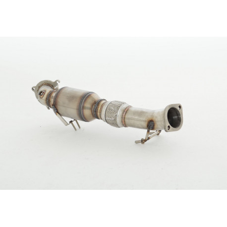 Focus III 76mm Downpipe with 200CPSI sport kat. Ford Focus III - ECE approval (981202-DPKAHJS) | races-shop.com