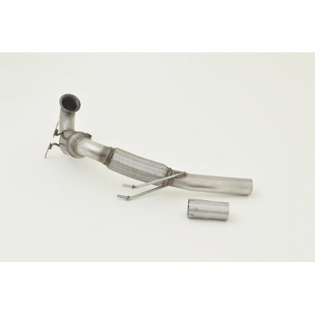 Octavia 76mm Downpipe with Sport kat. (stainless steel) (981453G-X3-DPKAHJS) | races-shop.com