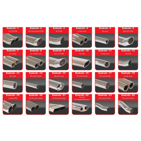 Friedrich Motorsport exhaust systems Gr.A Duplex Exhaust Audi A3 8P Cabrio FWD - ECE approval (991047T-X) | races-shop.com