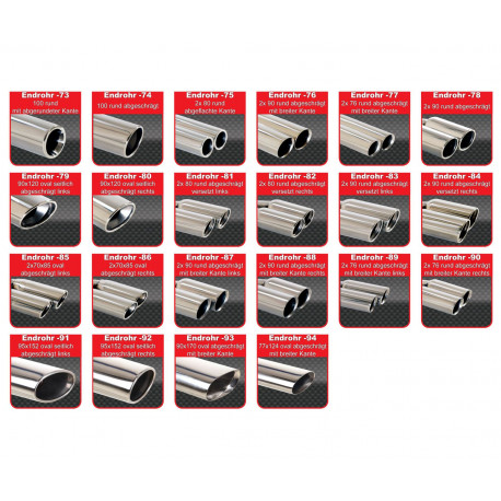 Friedrich Motorsport exhaust systems Duplex Sport exhaust silencer Mitsubishi Colt CZ5 Z30 - ECE approval (970602BD-X) | races-shop.com