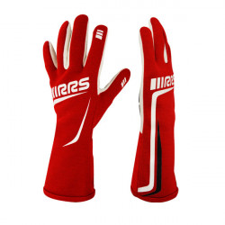 Race gloves RRS Grip 3 with FIA (inside stitching) red