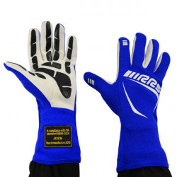 Race gloves RRS Grip 3 with FIA (inside stitching) blue