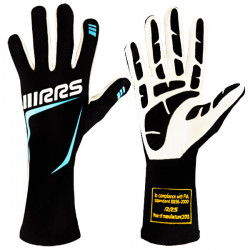 Race gloves RRS Grip 3 with FIA (inside stitching) blue/ black
