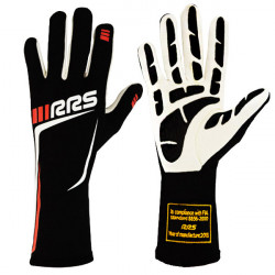 Race gloves RRS Grip 3 with FIA (inside stitching) red/ black