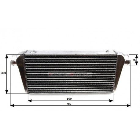 Regular intercoolers Intercooler universal 600 x 300 x 76mm | races-shop.com