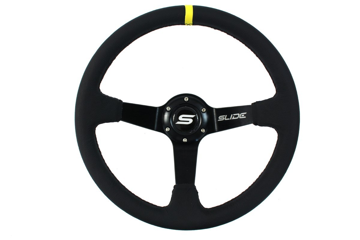 Speedpro Racing Steering Wheel 350MM Suede Leather Deep Dish Steering Wheel 