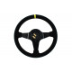 steering wheels Steering wheel SLIDE 3, 350mm, suede, 90mm deep dish | races-shop.com