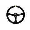 Steering wheel SLIDE, 350mm, suede, 90mm deep dish