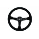 steering wheels Steering wheel SLIDE 3, 350mm, suede, 90mm deep dish | races-shop.com