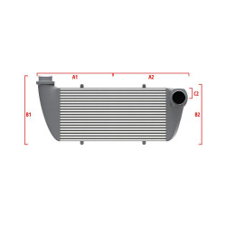 Competition custom intercooler Wagner 500mm x 205mm x 80mm