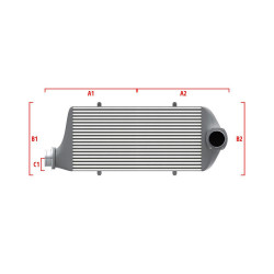 Competition custom intercooler Wagner 500mm x 205mm x 80mm