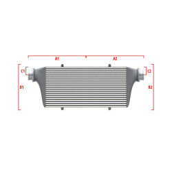 Competition custom intercooler Wagner 500mm x 205mm x 80mm