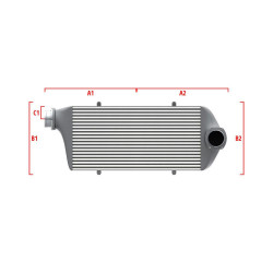Performance custom intercooler Wagner 600mm x 300mm x 90mm