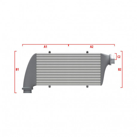 Custom Performance custom intercooler Wagner 650mm x 400mm x 100mm | races-shop.com