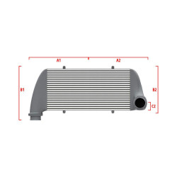 Competition custom intercooler Wagner 500mm x 205mm x 80mm
