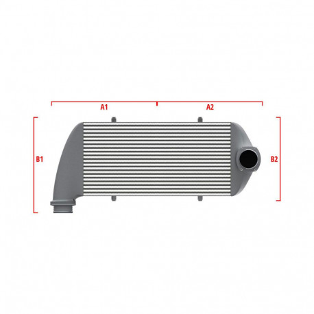 Custom Performance custom intercooler Wagner 500mm x 400mm x 100mm | races-shop.com