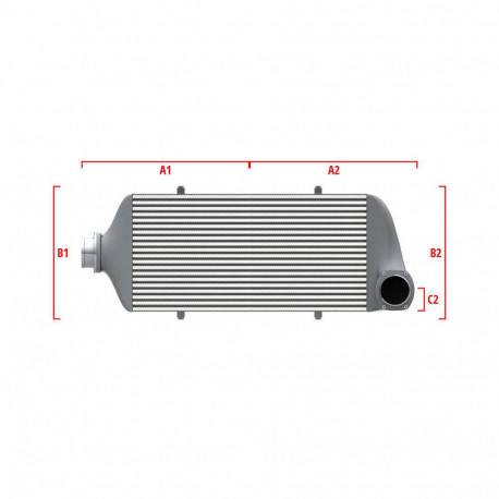 Custom Performance custom intercooler Wagner 500mm x 400mm x 100mm | races-shop.com